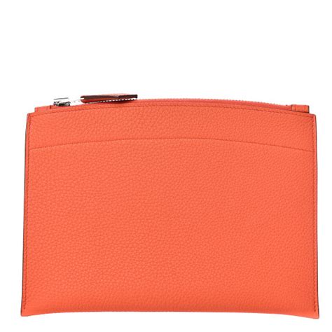 hermes bazar mini pouch|HERMES Togo Mini Bazar Pouch Orange .